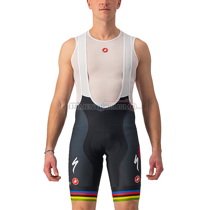 Abbigliamento Ciclismo UCI Deceuninck Quick Step Manica Corta 2022 Bianco